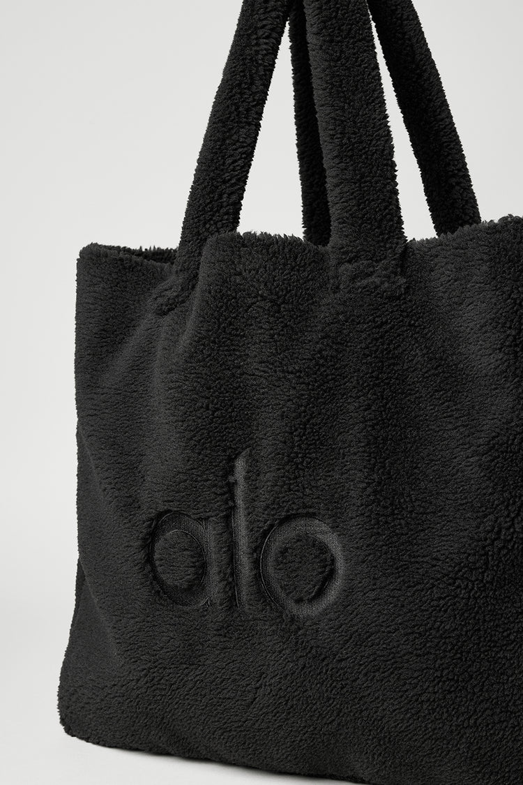 Foxy Sherpa Tote Black