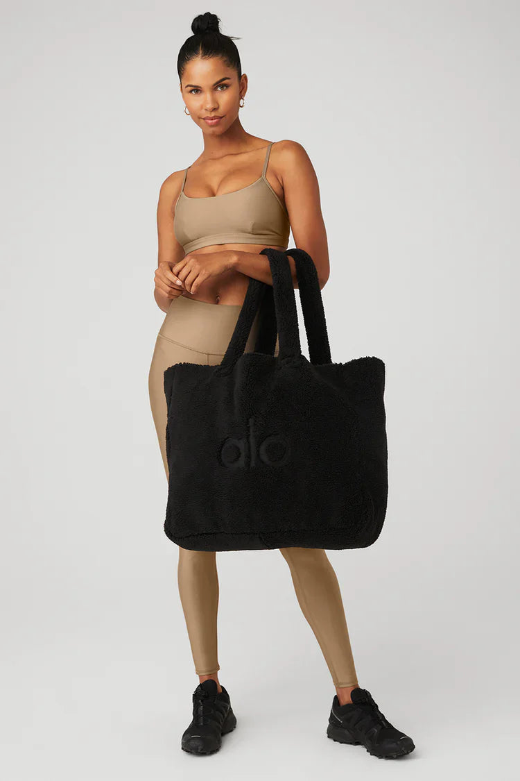 Foxy Sherpa Tote Black