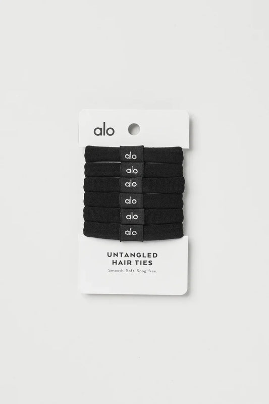 Untangled Hair Tie 6-Pack Black