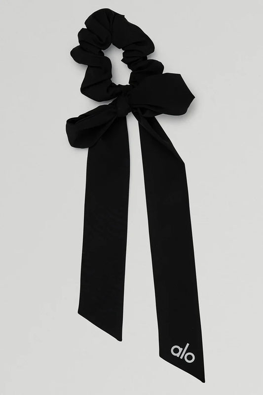 Love Knots Tie Scrunchie Black