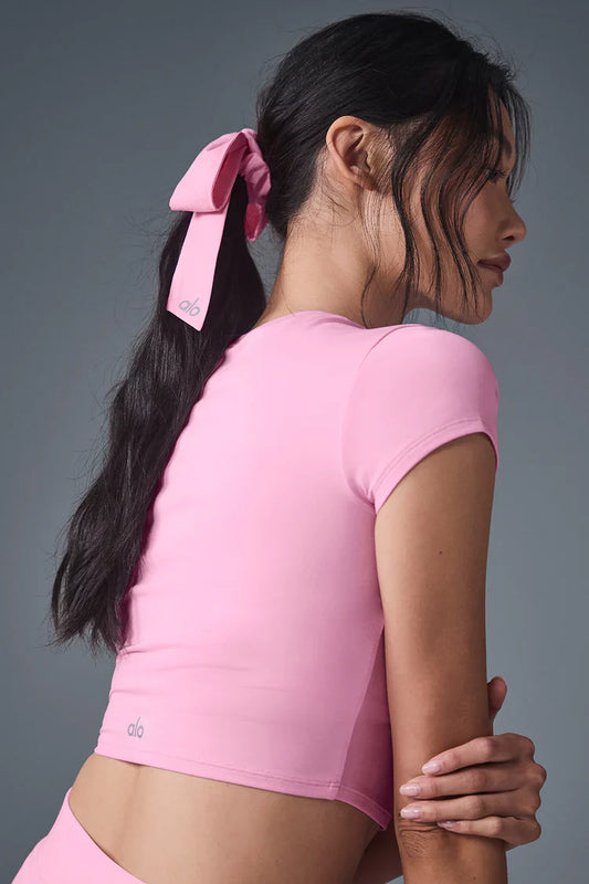 Love Knots Tie Scrunchie Sweet Pink