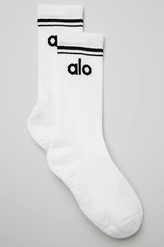 Women's Throwback Barre Sock - White