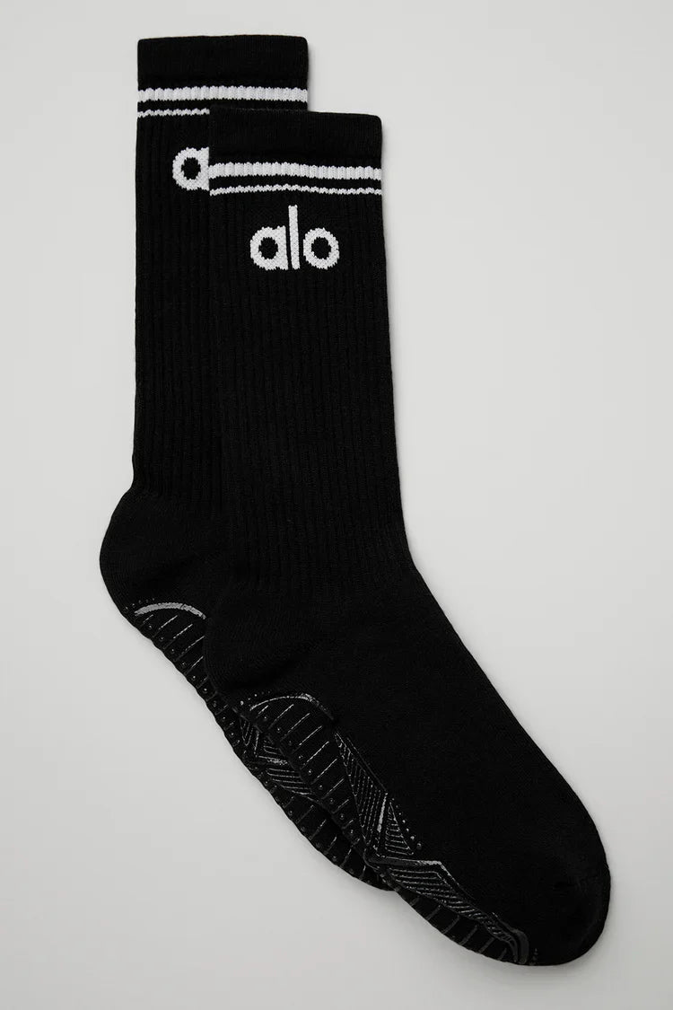 Women's Throwback Barre Sock - Black