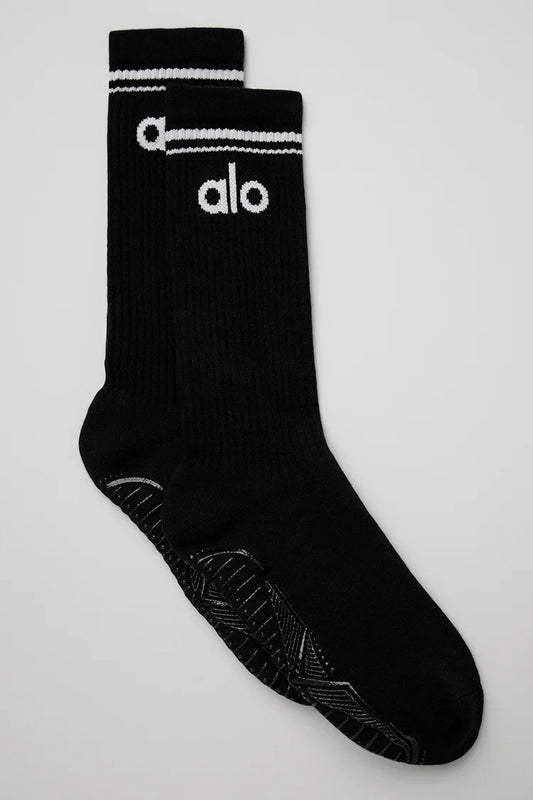 Women's Throwback Barre Sock - Black
