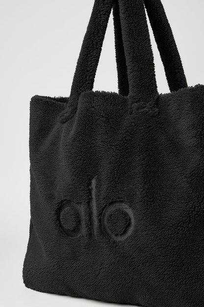 Foxy Sherpa Tote Black