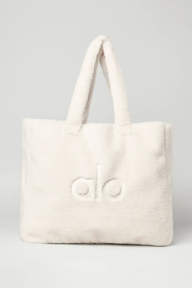 Foxy Sherpa Tote White