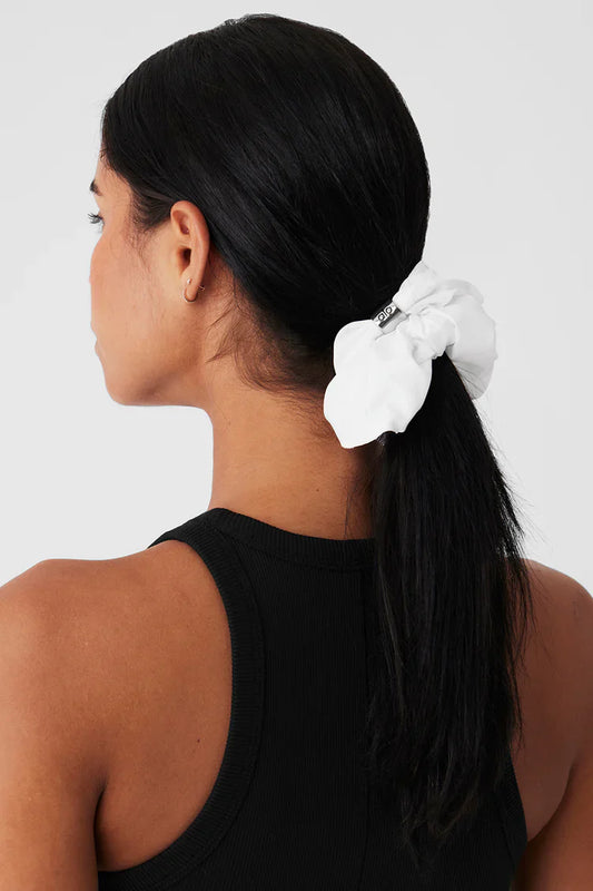 Bead It Oversized Scrunchie White