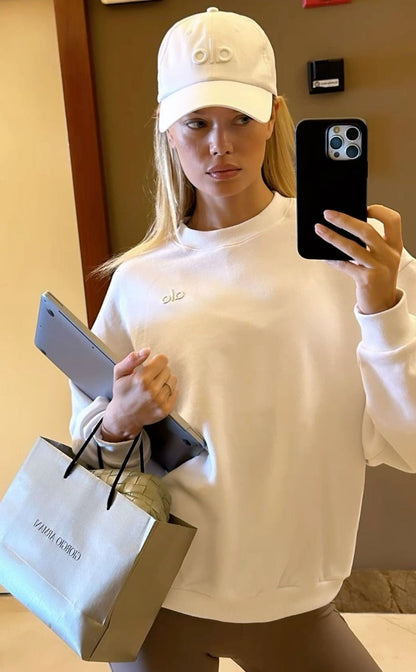 Accolade Crew Neck Pullover White