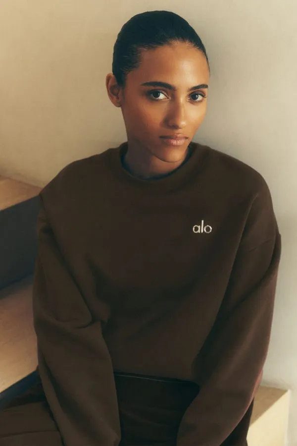 Accolade Crew Neck Pullover - Espresso