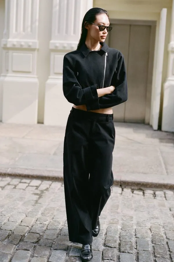 High Road Hose mit geradem Bein - Schwarz